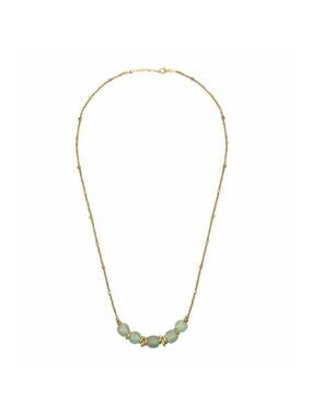 PURPOSE JEWELRY JASMINE NECKLACE IN SEAFOAM GREEN